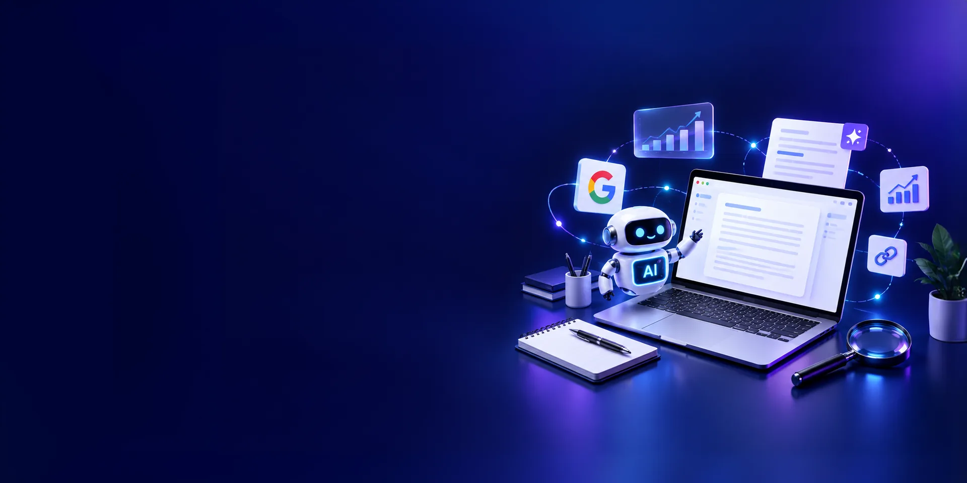 SEO content writing services illustration